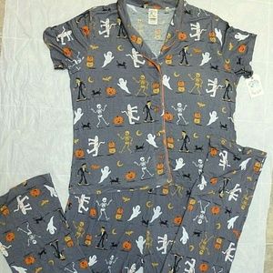 NIte Nite Munki Munki Halloween Pajama Pants Top